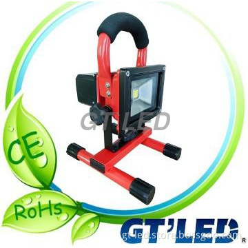 10w dimming rechargeable floodlights